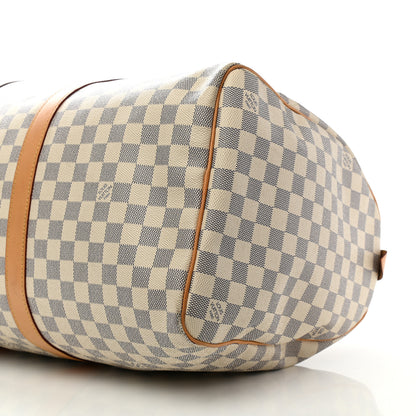Louis Vuitton Damier Azur Keepall 50 9 of 14