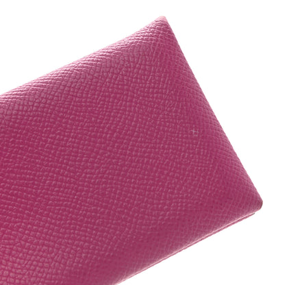 Hermes Epsom Calvi Card Case Rose Pourpre 11 of 11