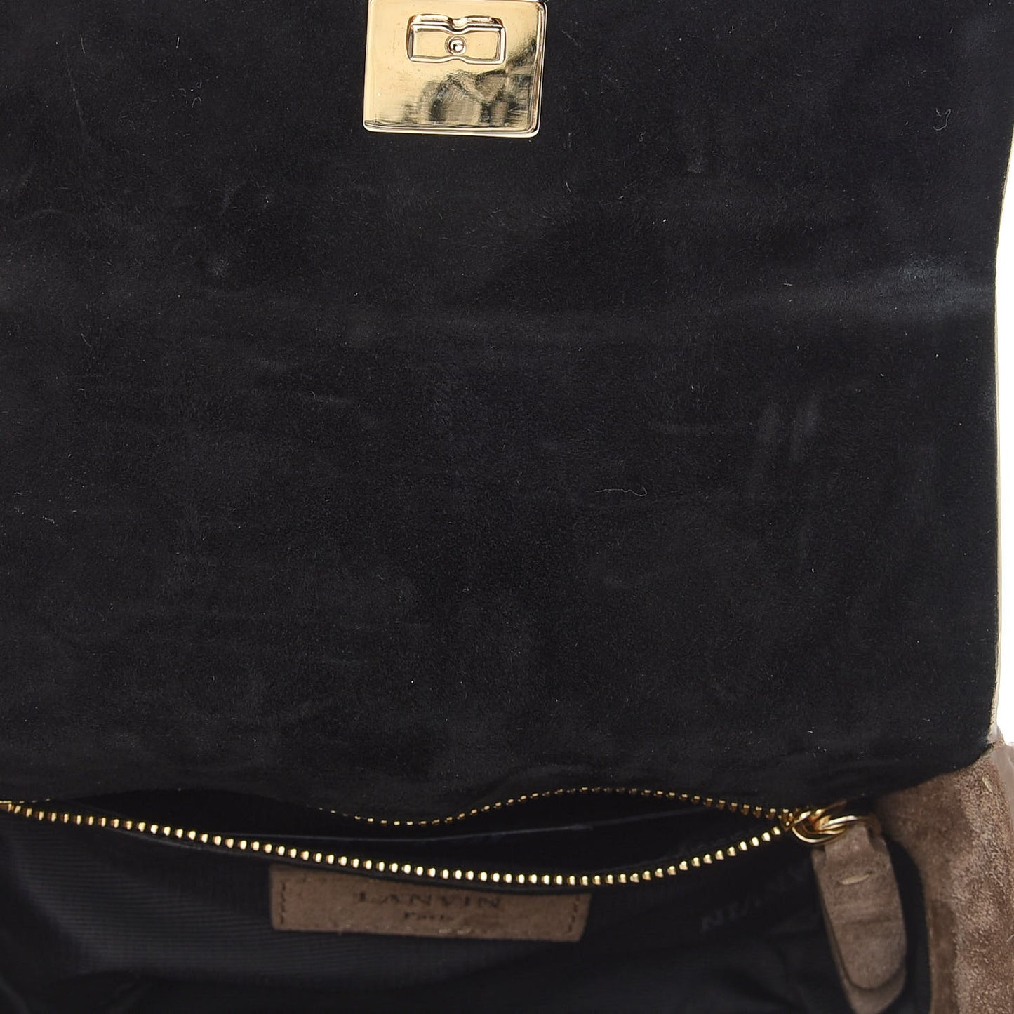 Suede JL Carnet Crossbody Mocha