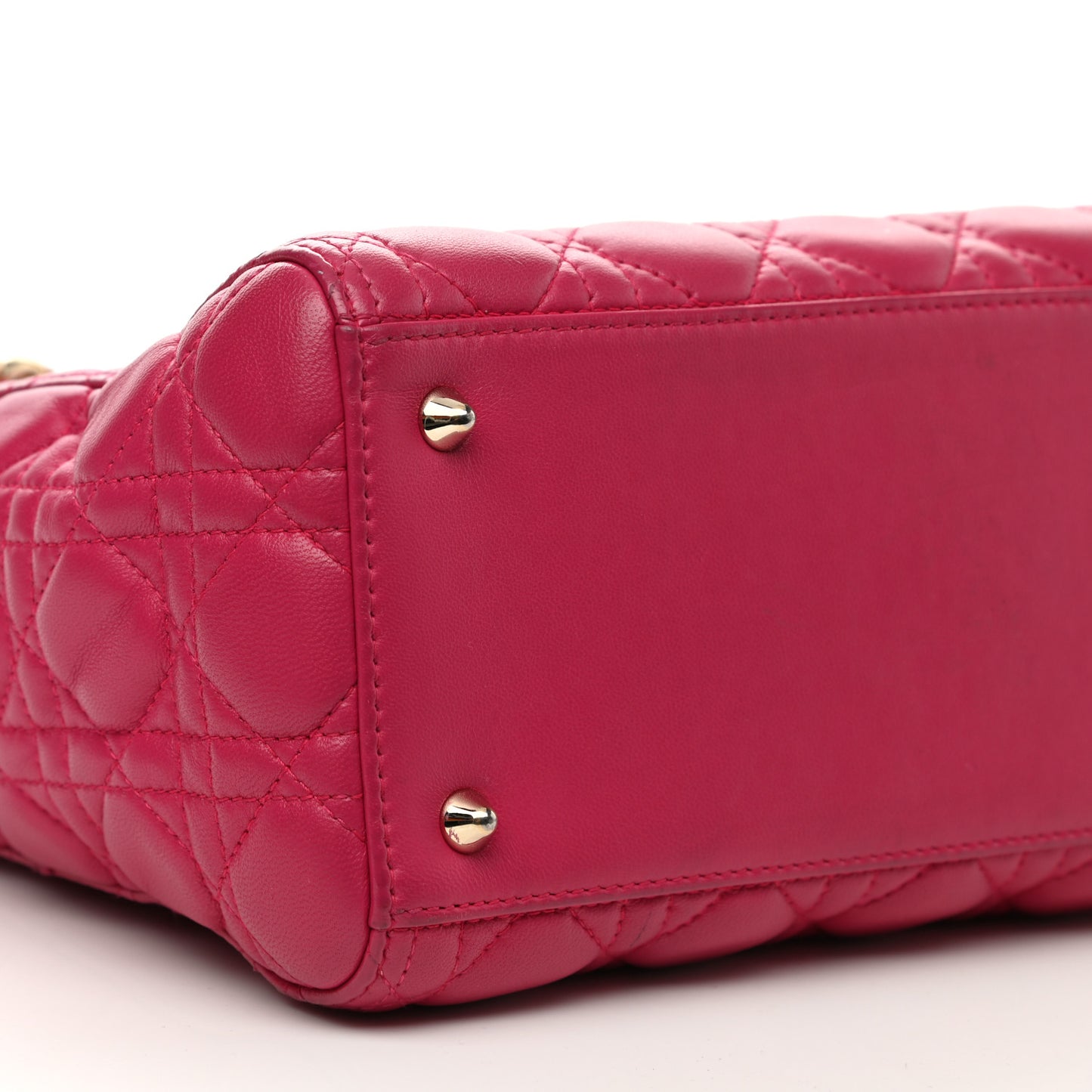 Lambskin Cannage Medium Lady Dior Pink