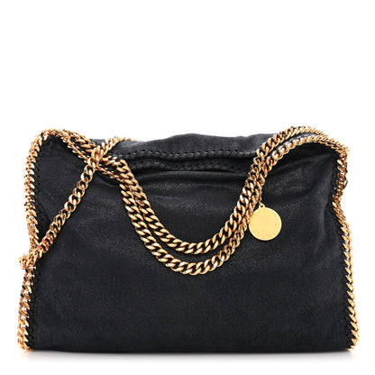 Stella McCartney Shaggy Deer Falabella Fold Over Tote Navy 1 of 12