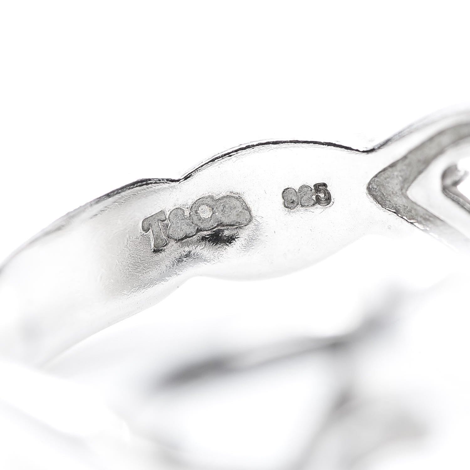Tiffany Sterling Silver Paloma Picasso Double Loving Heart Ring 55 7.25 5 of 6