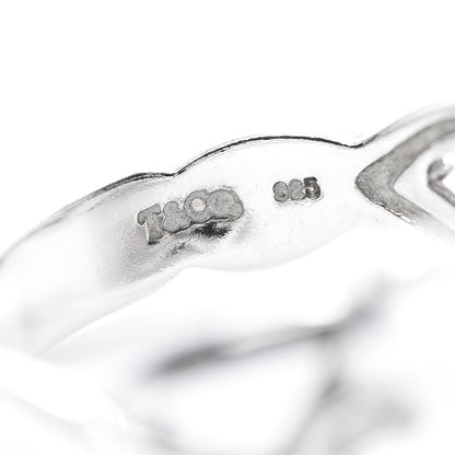 Tiffany Sterling Silver Paloma Picasso Double Loving Heart Ring 55 7.25 5 of 6