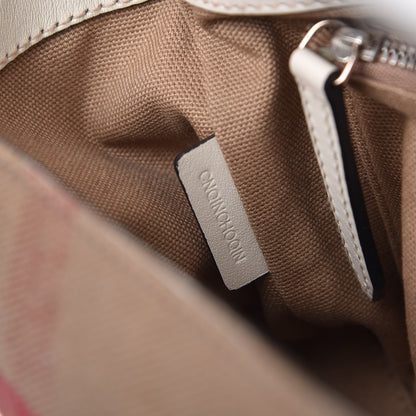 Burberry Canvas House Check Small Henham Crossbody White 8 of 10