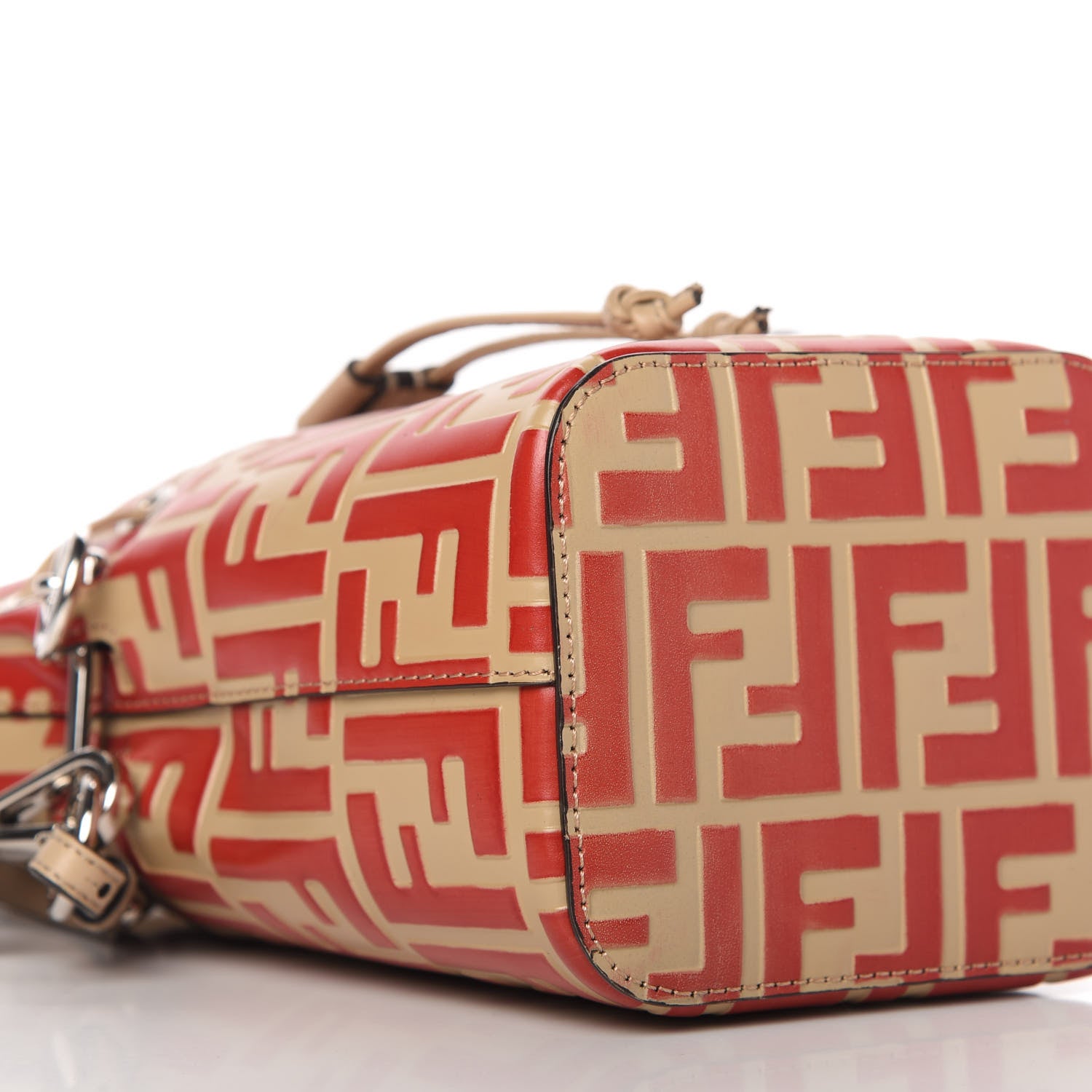 Fendi Vitello Liberty F is Fendi FF Embossed Mini Mon Tresor Bucket Bag Amido Fiamma 6 of 11