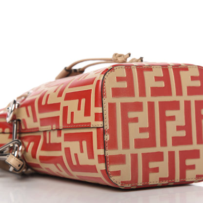 Fendi Vitello Liberty F is Fendi FF Embossed Mini Mon Tresor Bucket Bag Amido Fiamma 6 of 11