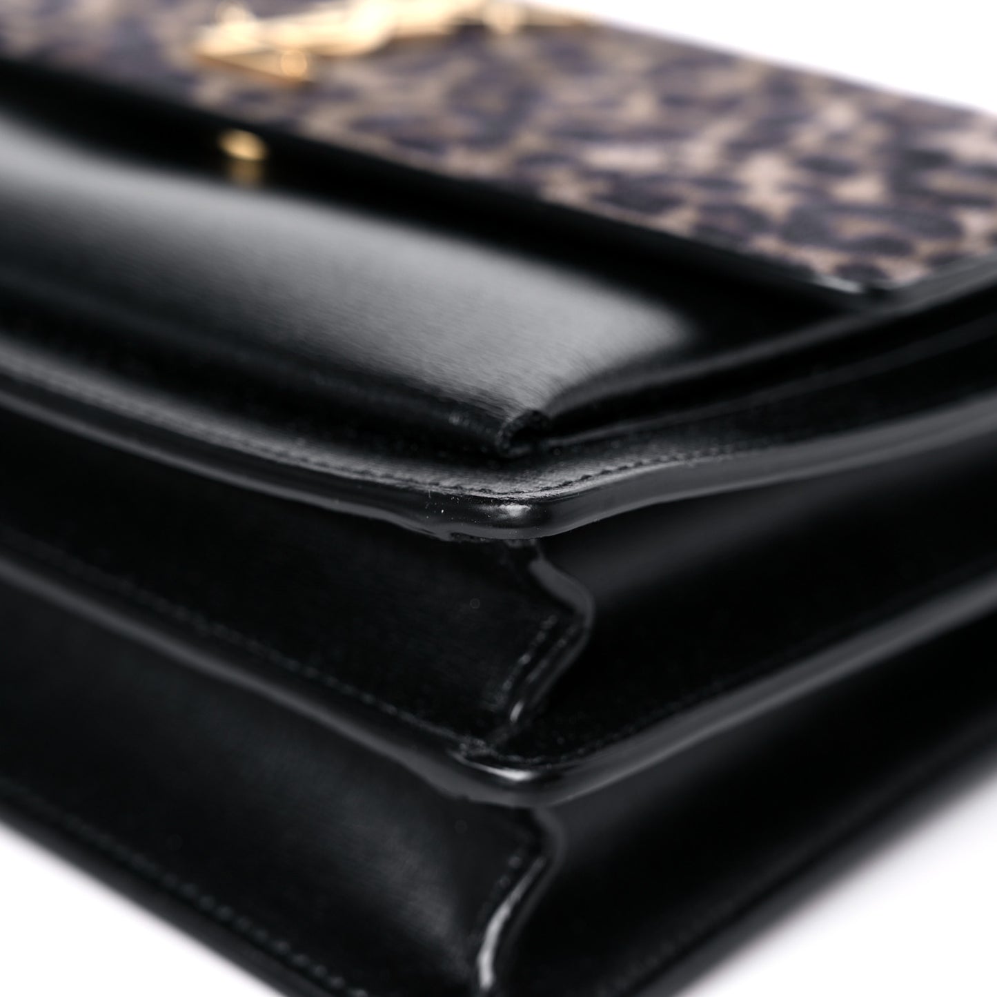 Calfskin Leopard Print Medium Monogram Sunset