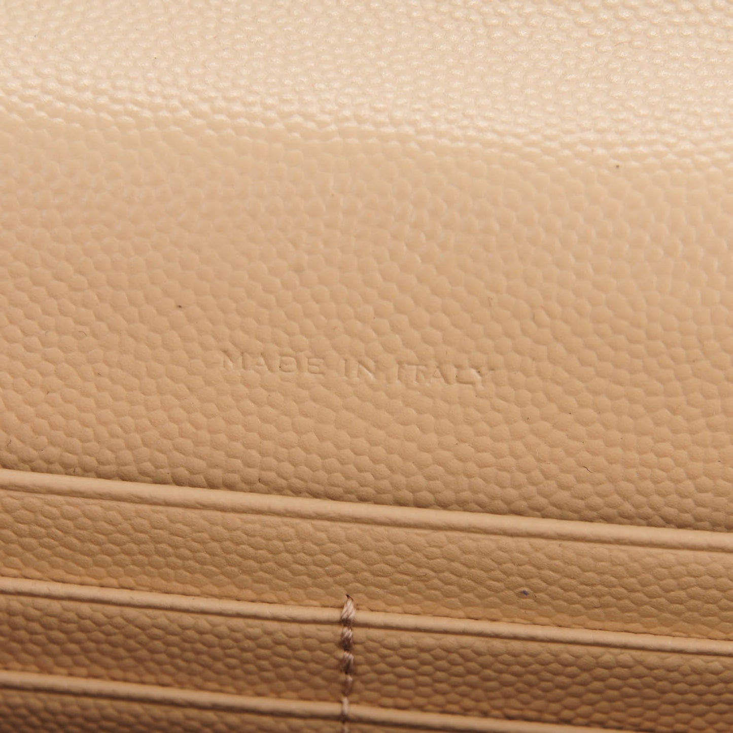 Grain De Poudre Matelasse Chevron Monogram Envelope Chain Wallet Nude Powder