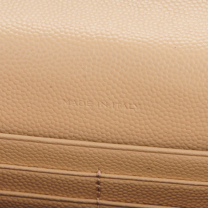 Saint Laurent Grain De Poudre Matelasse Chevron Monogram Envelope Chain Wallet Nude Powder 7 of 7