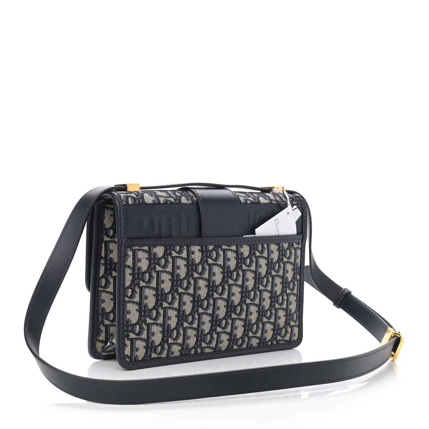 Christian Dior Oblique 30 Montaigne Flap Bag Blue 3 of 10