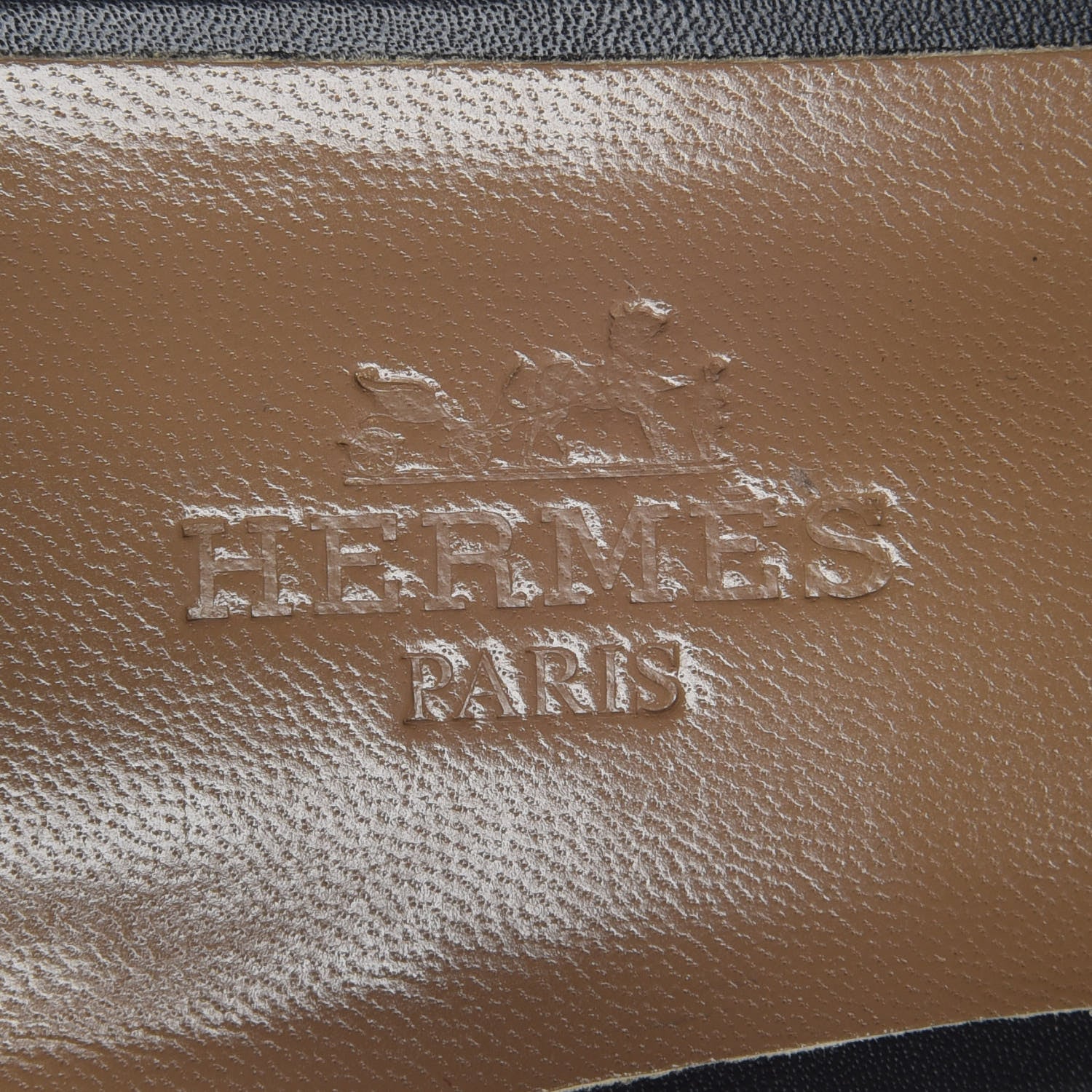 Hermes Calfskin Marine Buckle Sandals 36 Black 6 of 8