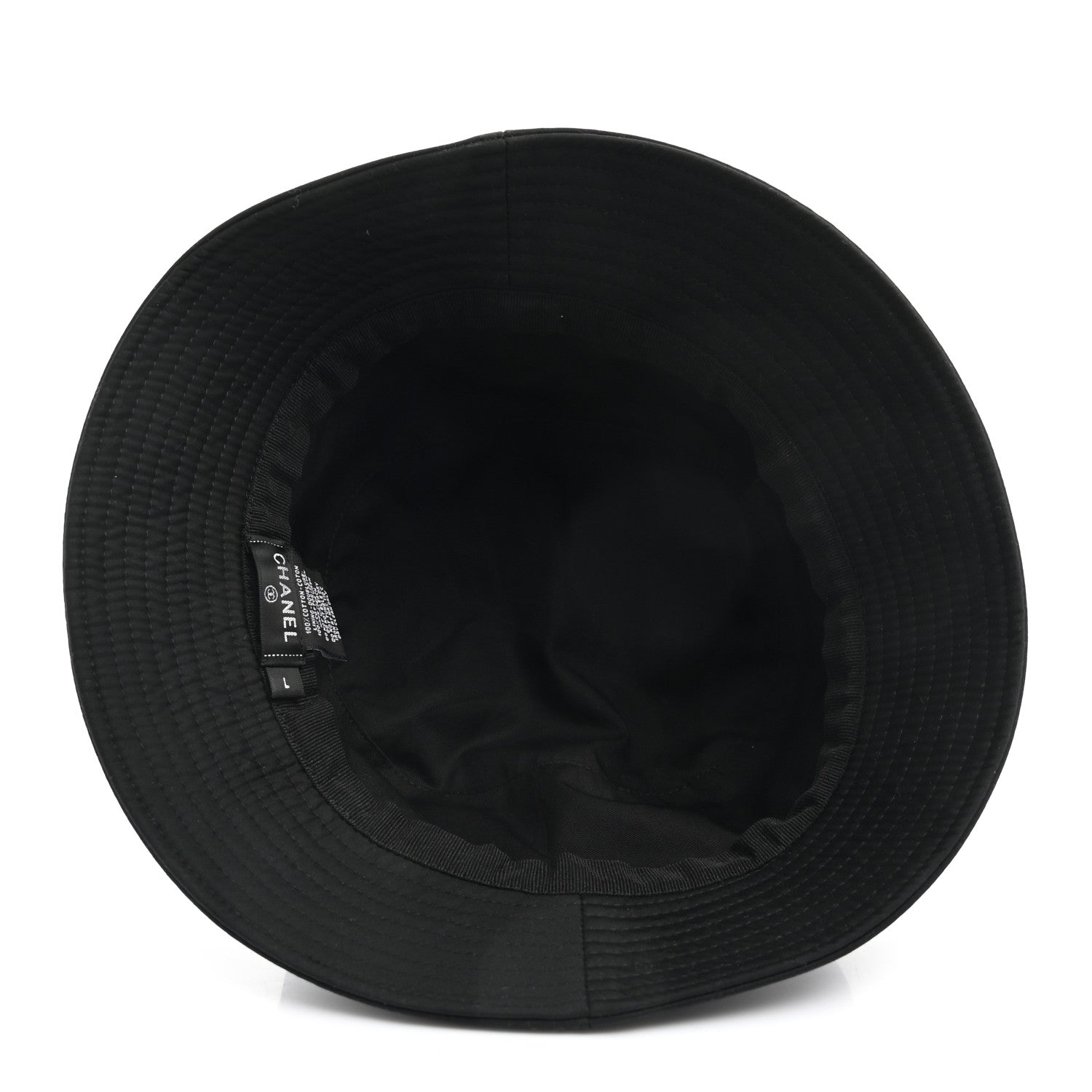 Chanel Cotton CC Bucket Hat Black 6 of 8