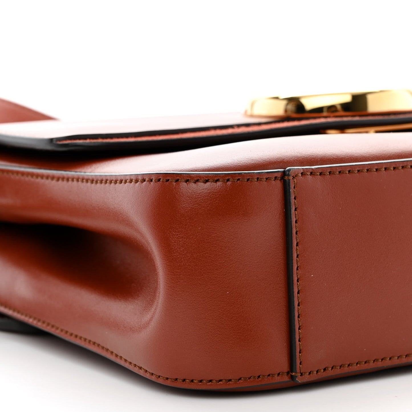 Calfskin Small C Double Carry Sepia Brown