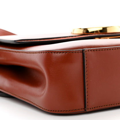 Chloe Calfskin Small C Double Carry Sepia Brown 9 of 10