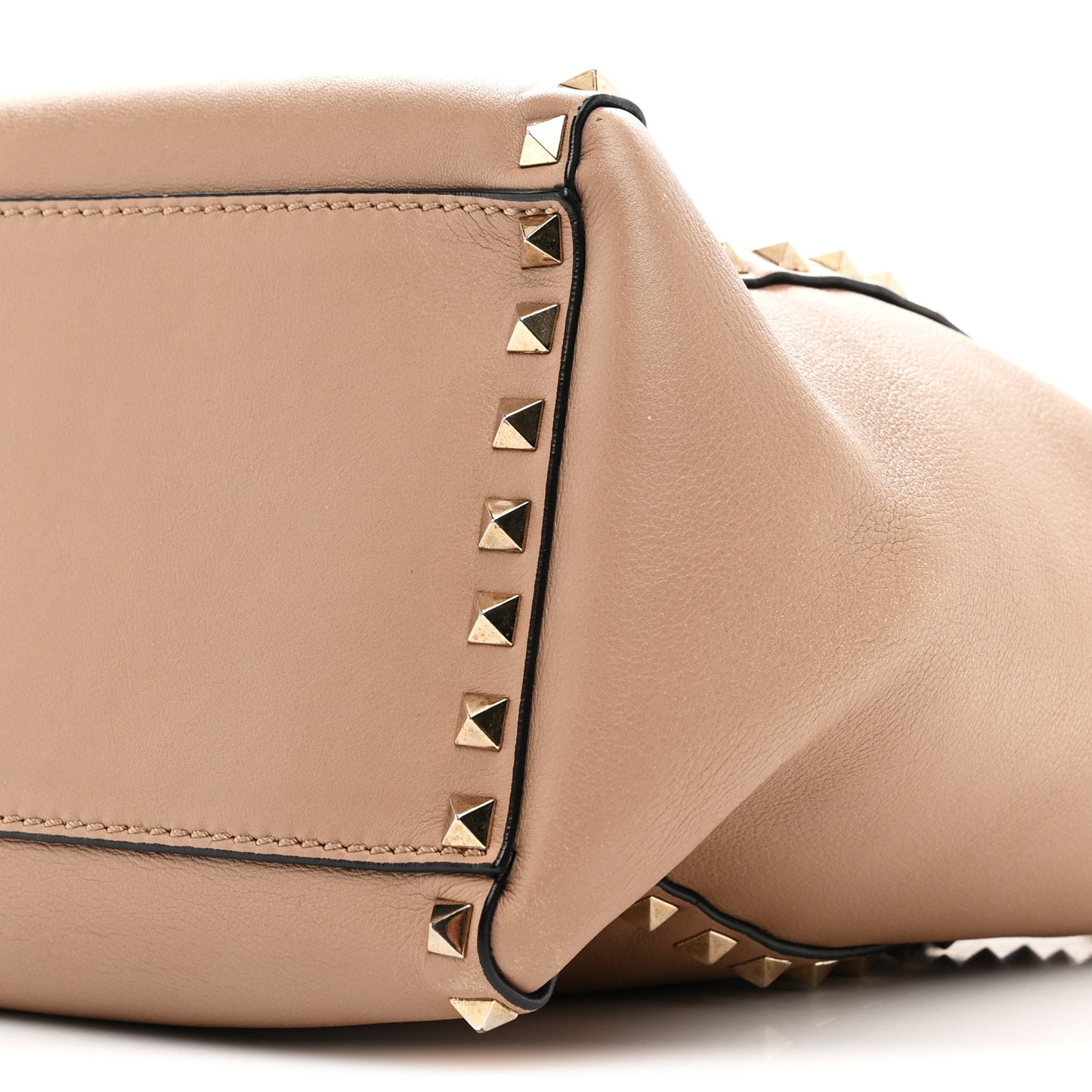 Vitello Rockstud Double Handle Tote Alpaca