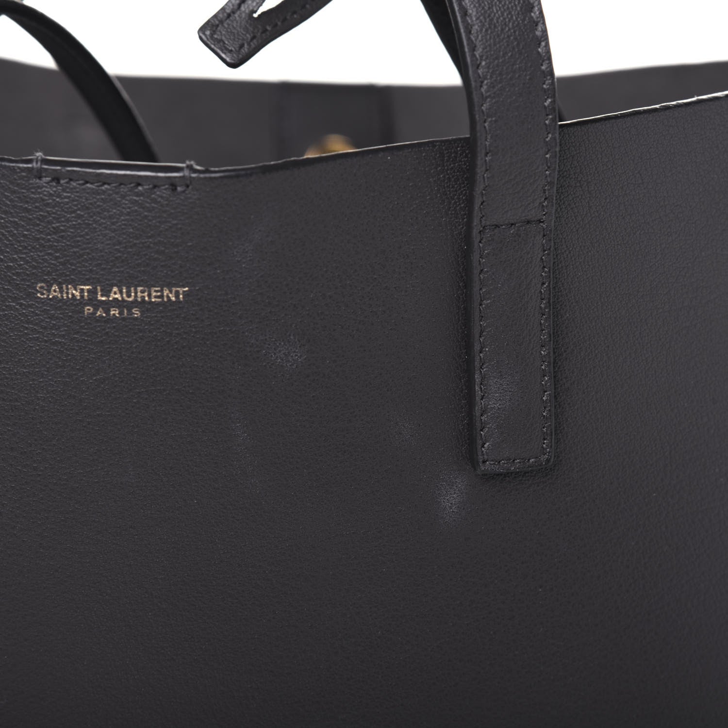 Saint Laurent Calfskin Large Shopping Tote Fog 18 of 23