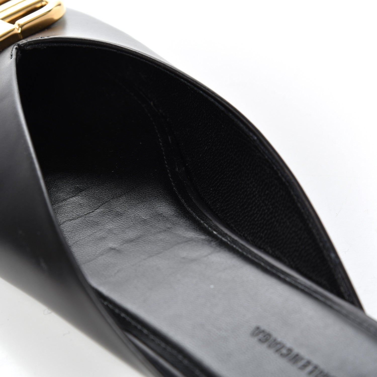 Balenciaga Soft Calfskin Double Square BB 5mm Mules 38 Black 12 of 18