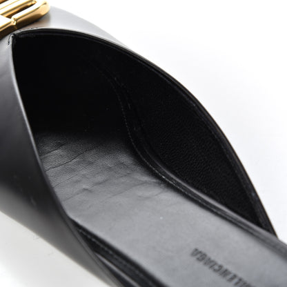 Balenciaga Soft Calfskin Double Square BB 5mm Mules 38 Black 12 of 18