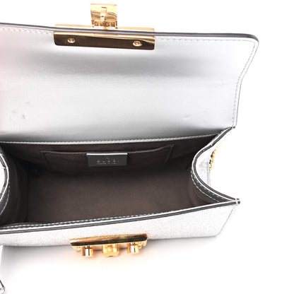 Gucci Galassia Small Padlock Shoulder Bag Argento 4 of 4
