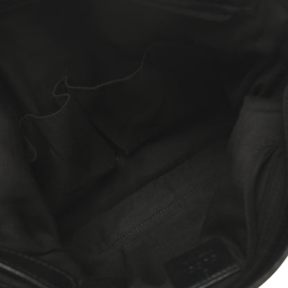 Gucci GG Monogram Web Flat Messenger Bag Black 5 of 10