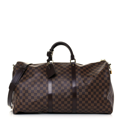 Louis Vuitton Damier Ebene Keepall Bandouliere 55 1 of 18
