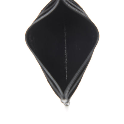 Saint Laurent Grain De Poudre Matelasse Chevron Monogram Credit Card Case Black 5 of 11