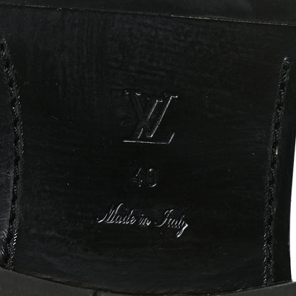 Louis Vuitton Calfskin Monogram Discovery Flat Ankle Boots 40 Black 7 of 7