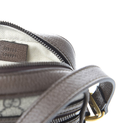 Gucci GG Supreme Monogram Web Mini Ophidia Messenger Brown 9 of 11