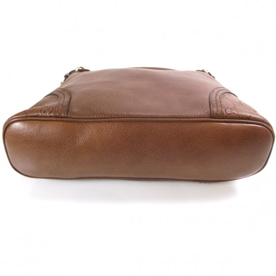 Leather Guccissima Signoria Hobo Brown