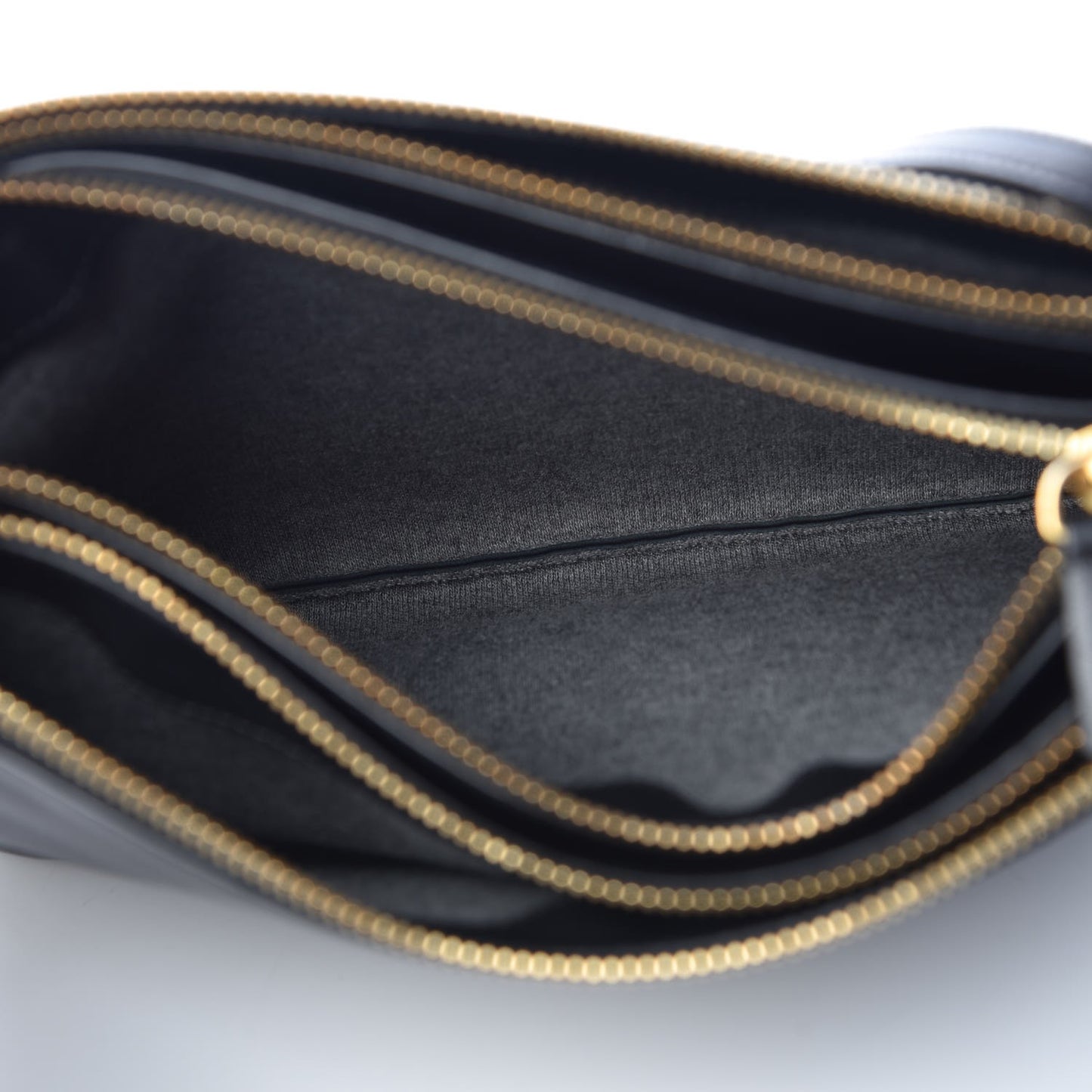 Lambskin Large Trio Crossbody Bag Black