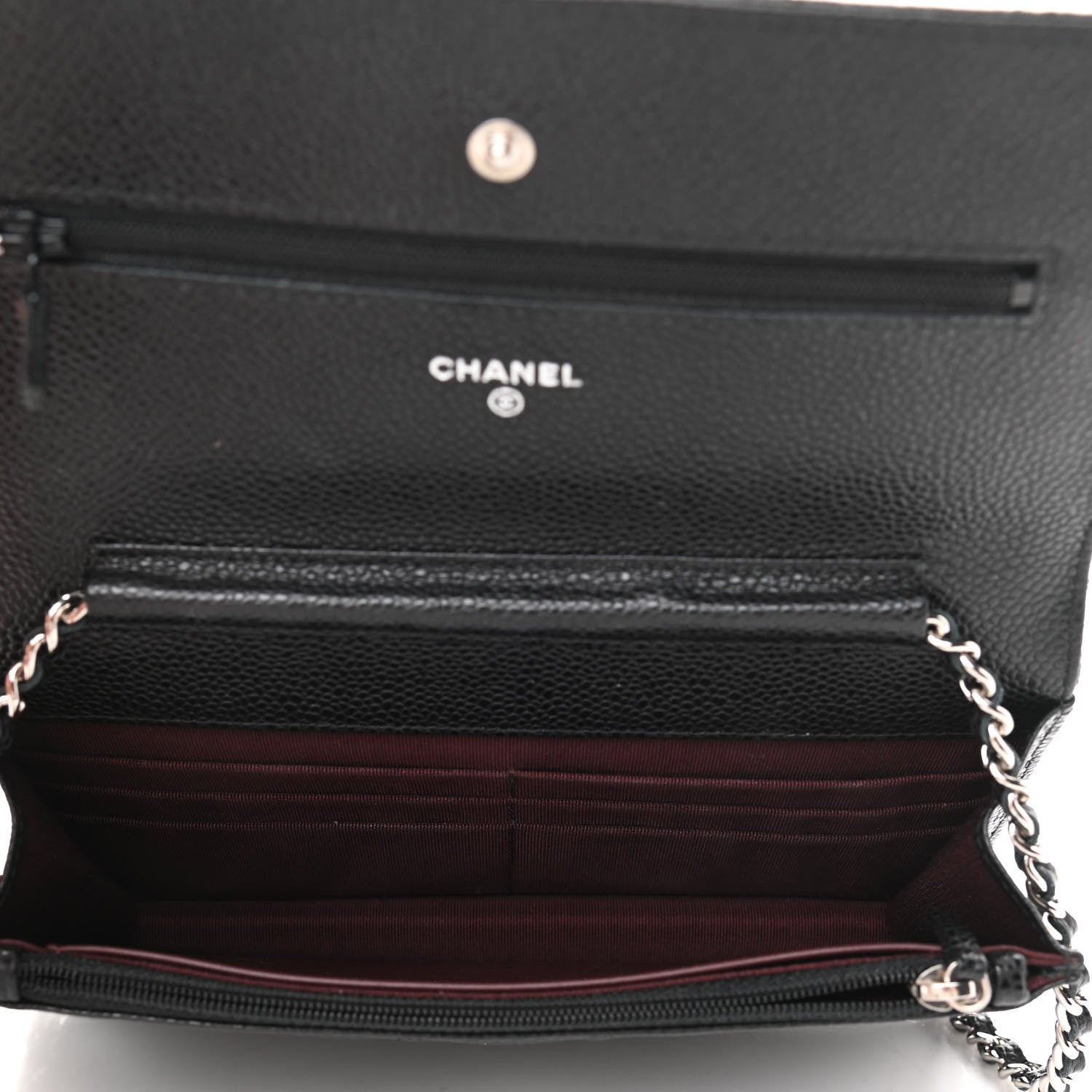 Chanel Caviar Quilted Wallet On Chain WOC Black 5 of 11