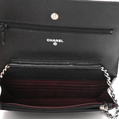 Chanel Caviar Quilted Wallet On Chain WOC Black 5 of 11