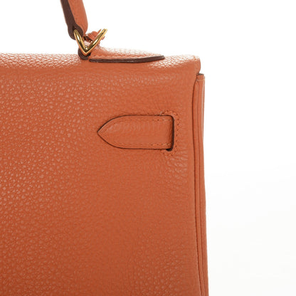 Hermes Togo Kelly Retourne 32 Orange 14 of 23