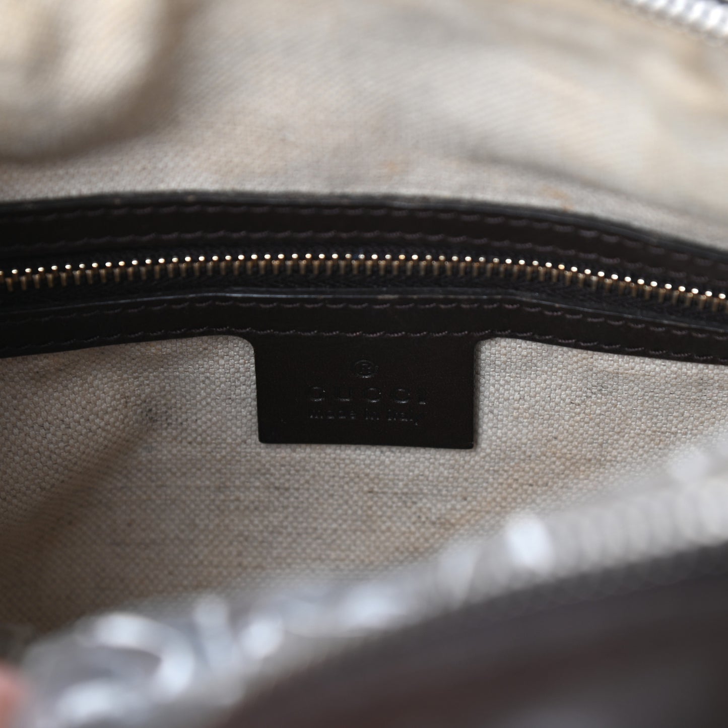 Monogram Vintage Web Medium Boston Dark Brown