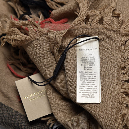Burberry Merino Wool House Check Scarf Brown 4 of 5