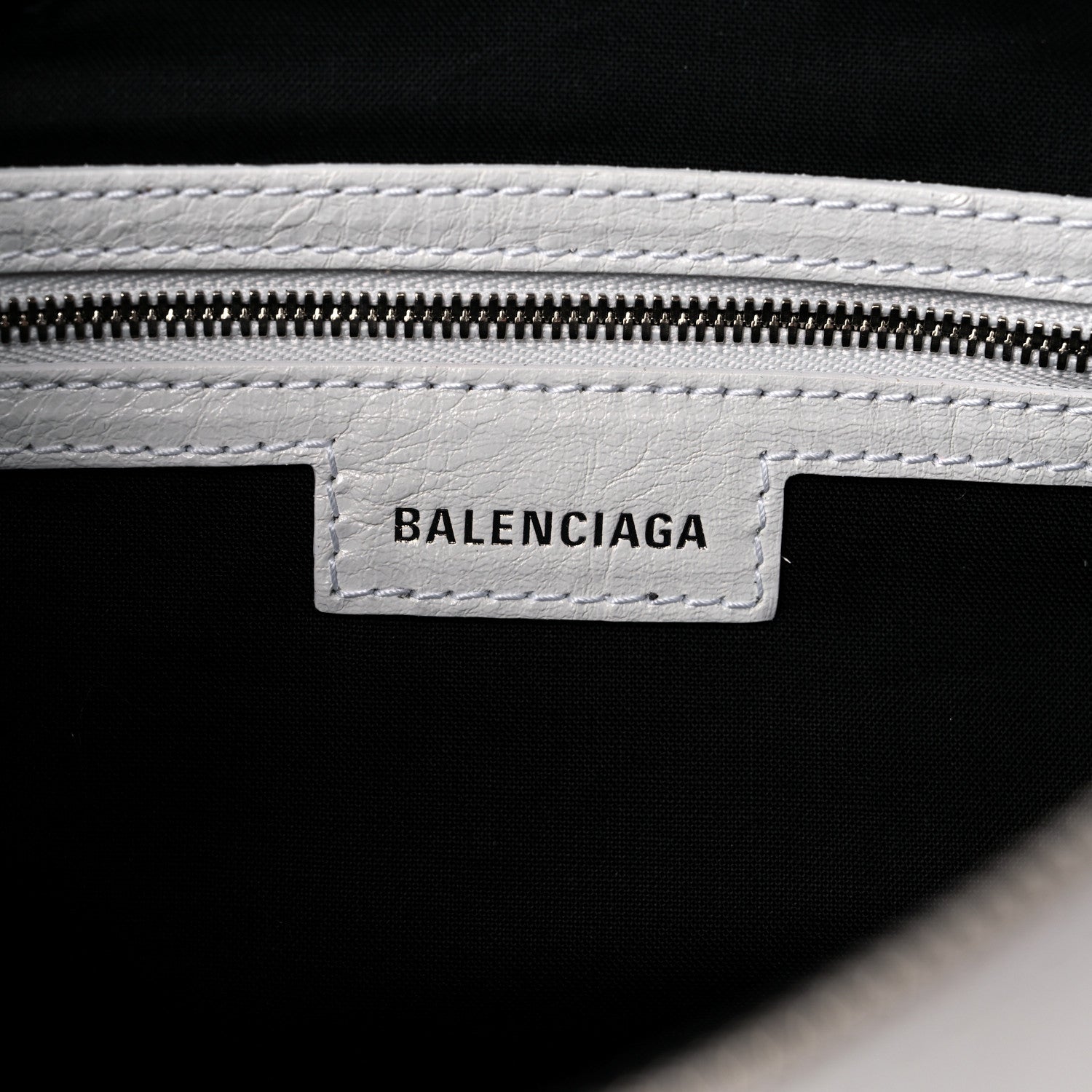 Balenciaga Agneau Arena Small Le Cagole Shoulder Bag Optic White 9 of 9