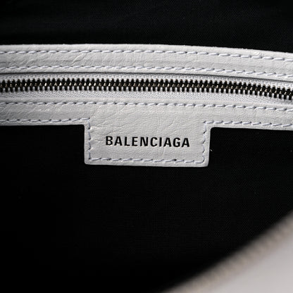 Balenciaga Agneau Arena Small Le Cagole Shoulder Bag Optic White 9 of 9