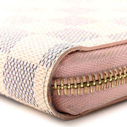 Louis Vuitton Damier Azur Zippy Wallet Rose Ballerine 11 of 14