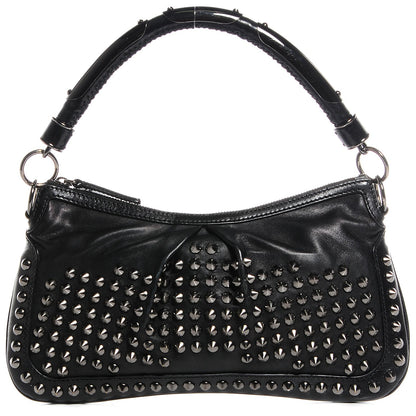 Burberry Lambskin Studded Sling Bag Black 1 of 8