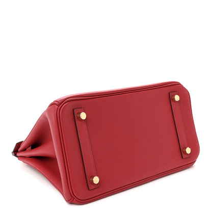 Hermes Swift Birkin 25 Rouge Casaque 4 of 11