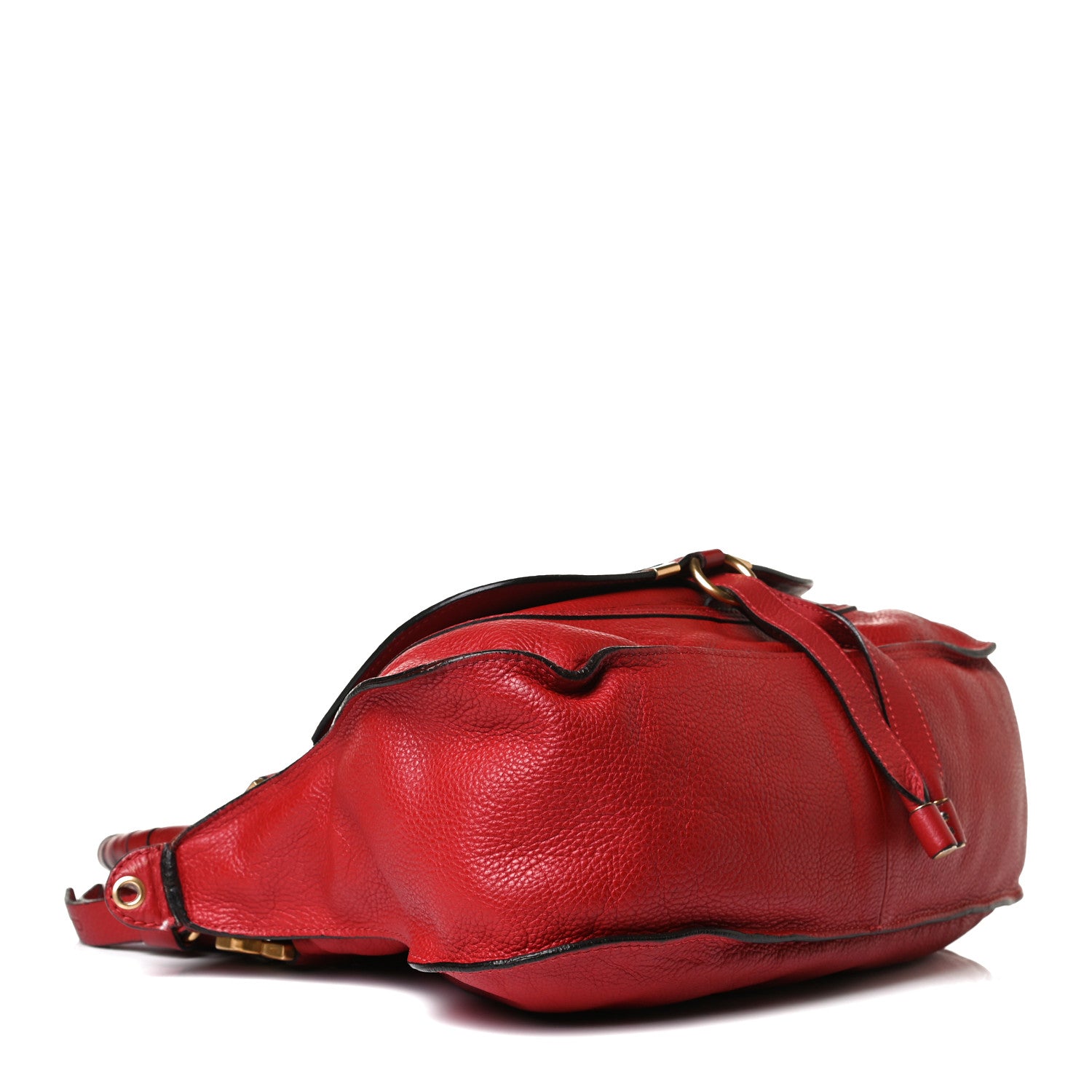 Chloe Calfskin Medium Marcie Satchel Peony Red 3 of 25