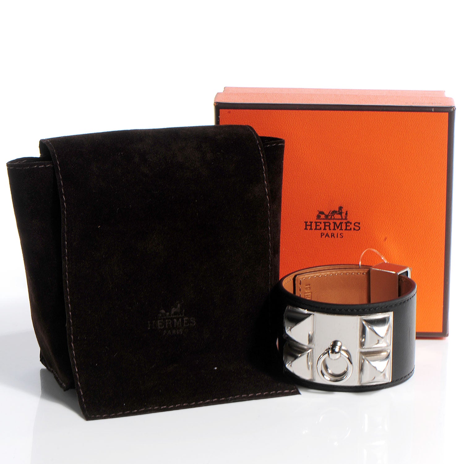 Hermes Chamonix Collier de Chien CDC Bracelet Black Small 4 of 7