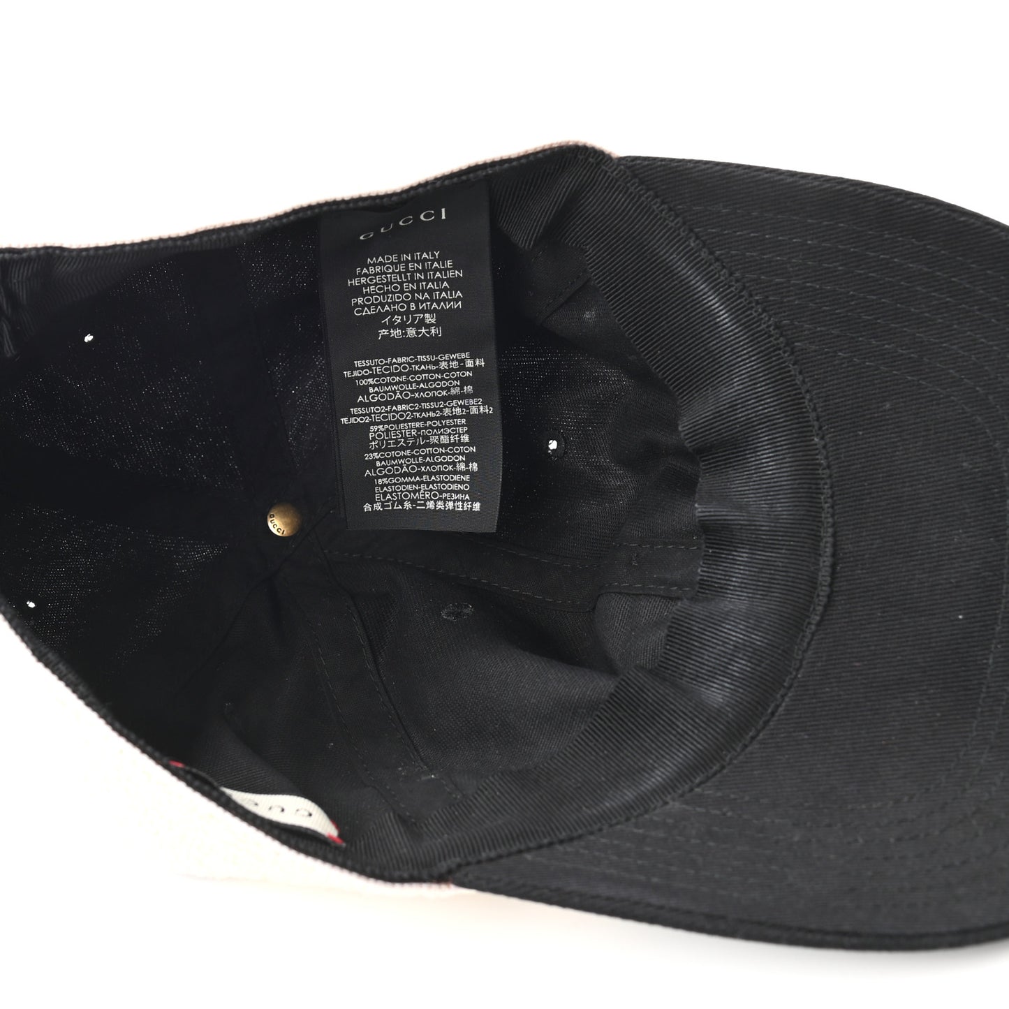 Gabardine Gucci Headband Baseball Hat M Black