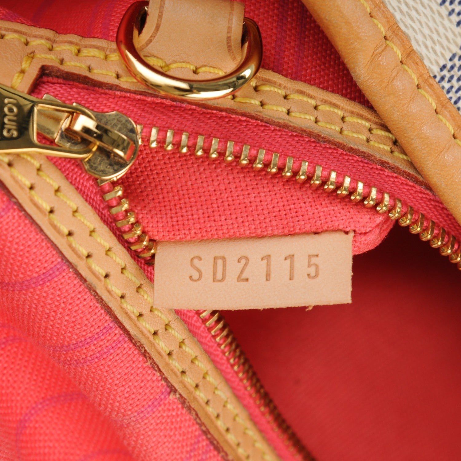 Louis Vuitton Damier Azur Delightful MM Pink 8 of 8