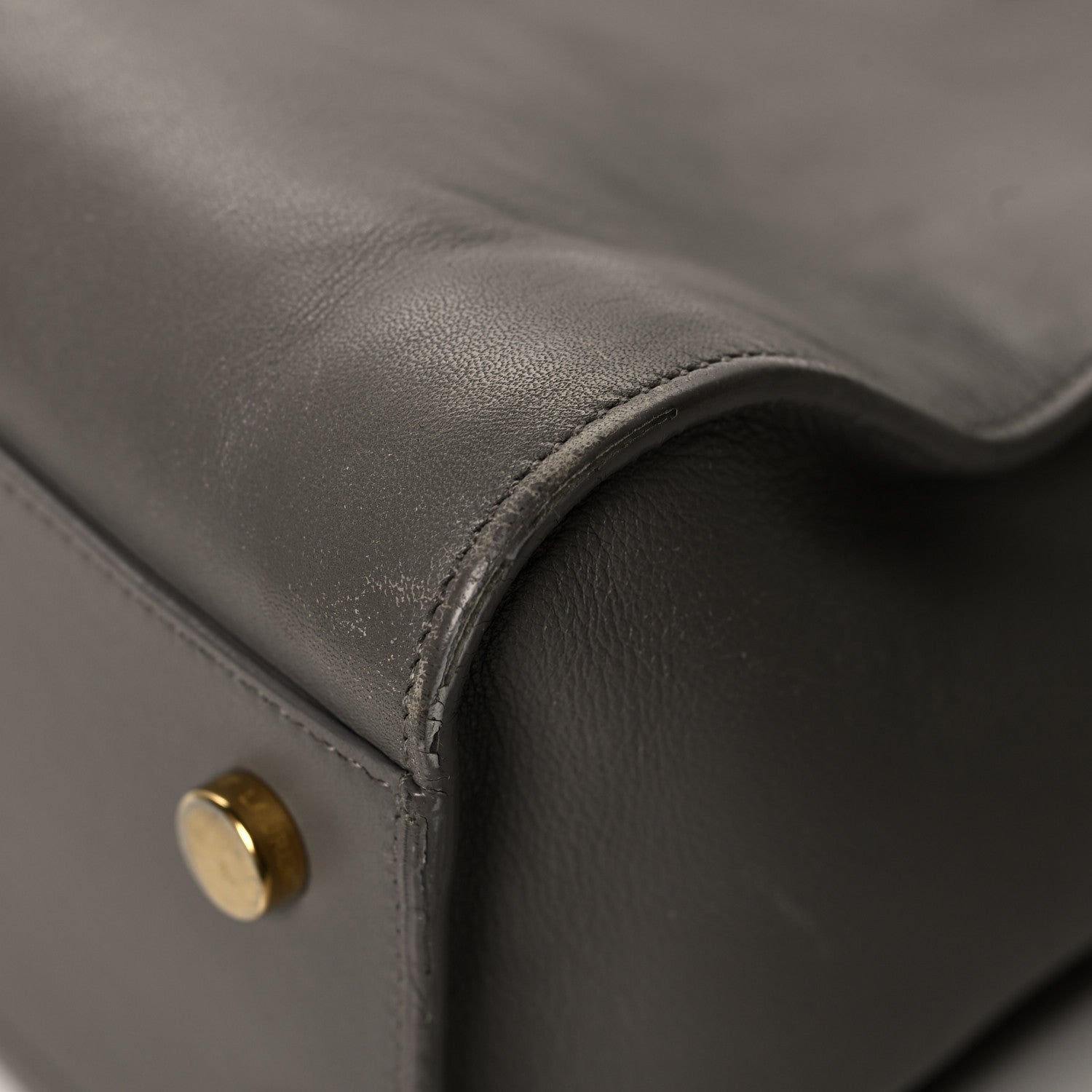 Saint Laurent Calfskin Monogram Baby Cabas Fog 10 of 22