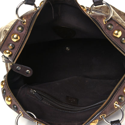 Gucci Crystal Monogram Large Babouska Dome Bag Brown 4 of 7
