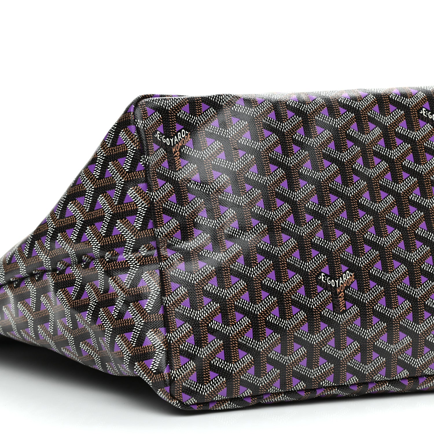 Goyard Goyardine Saint Louis Claire Voie GM Black Purple 10 of 11