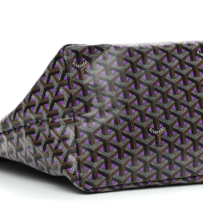 Goyard Goyardine Saint Louis Claire Voie GM Black Purple 10 of 11