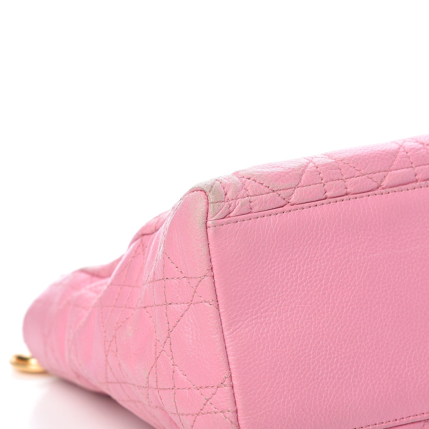 Grained Calfskin Cannage Medium Lady Dior Pink