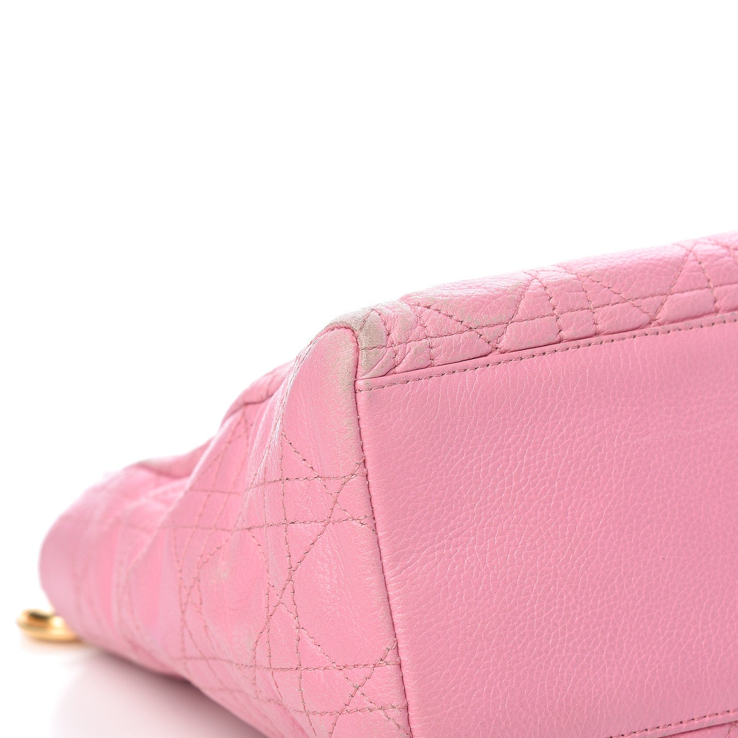 Christian Dior Grained Calfskin Cannage Medium Lady Dior Pink 18 of 22